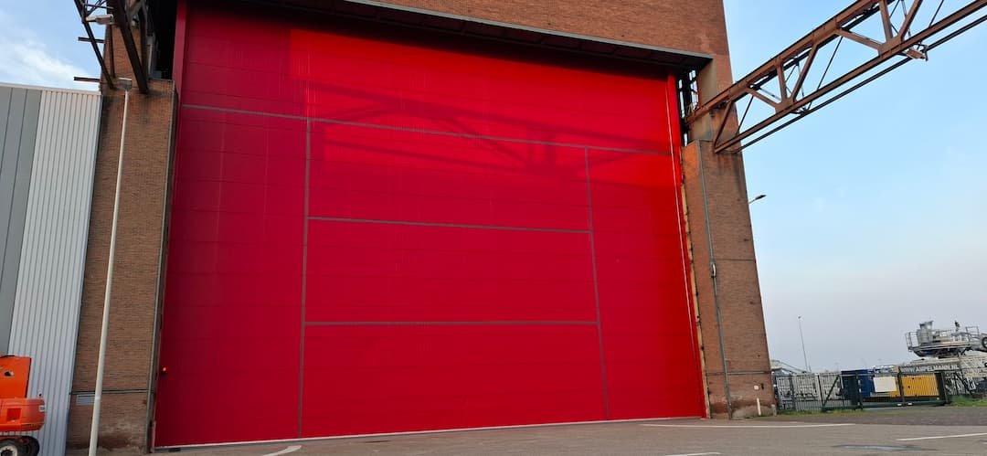 New Door in Shipbuilding Warehouse